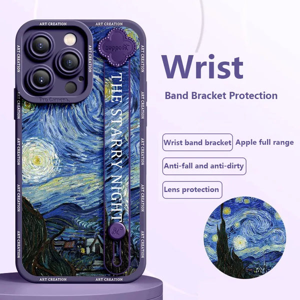 Art Case for iPhone with Wrist Band