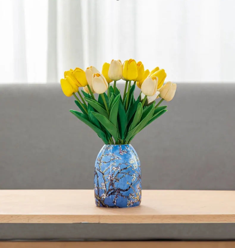Van Gogh Ceramic Bone Vases