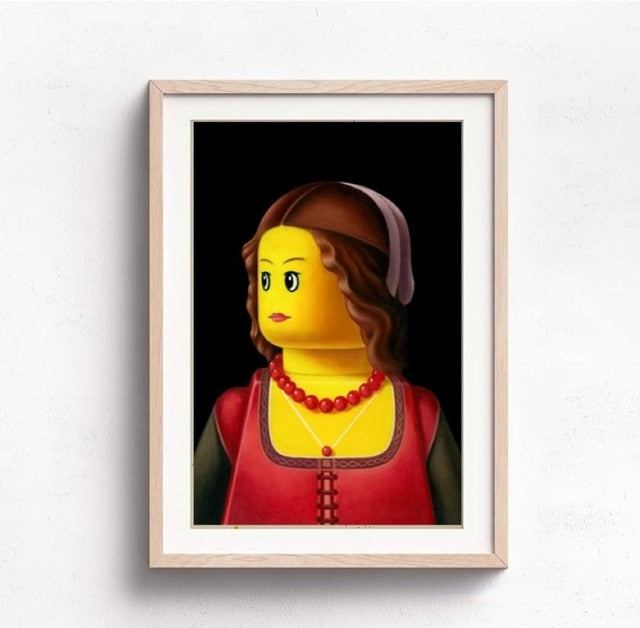Lego Inspired Famous Wall Art Prints