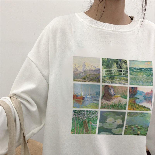 Monet & Van Gogh Artwork Collage Sweatshirts - PAP Art Store
