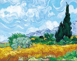 Van Gogh 'Wheatfield With Cypresses' Wall Art - Art Store