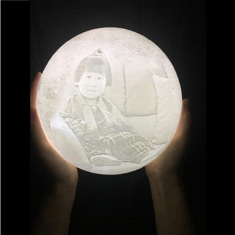 Personalized, Customized 3D Moon Lamp - Art Store