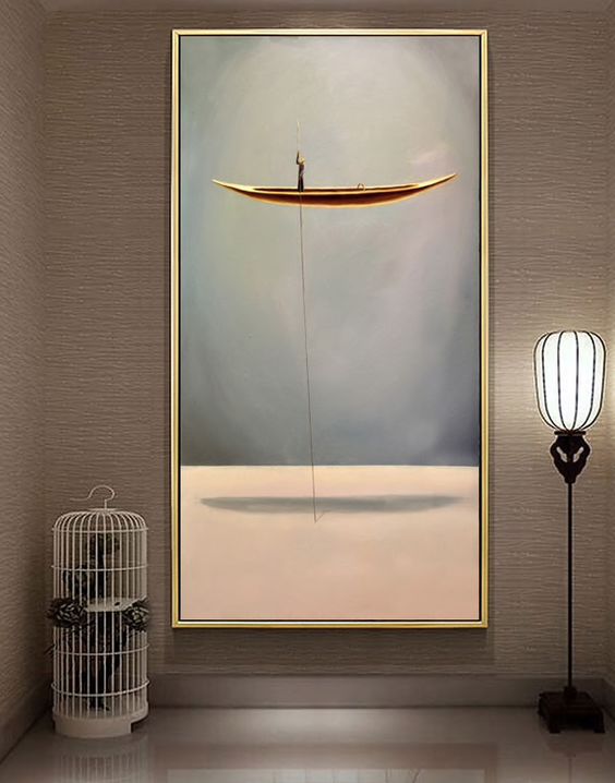 'Golden Boat' Wall Art Print