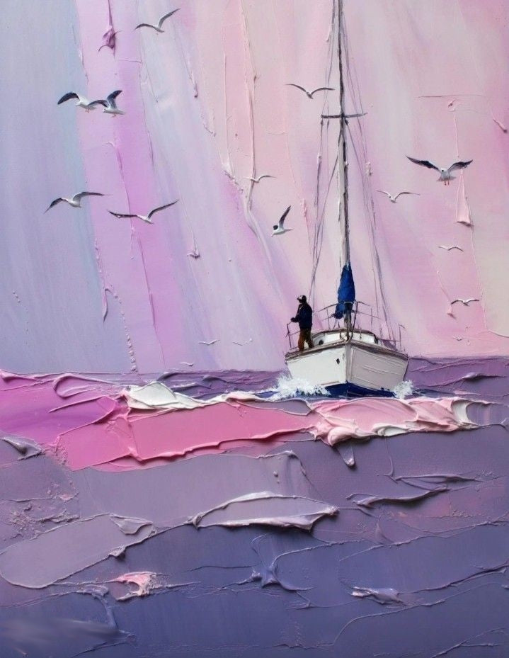 Sails in Rose Light