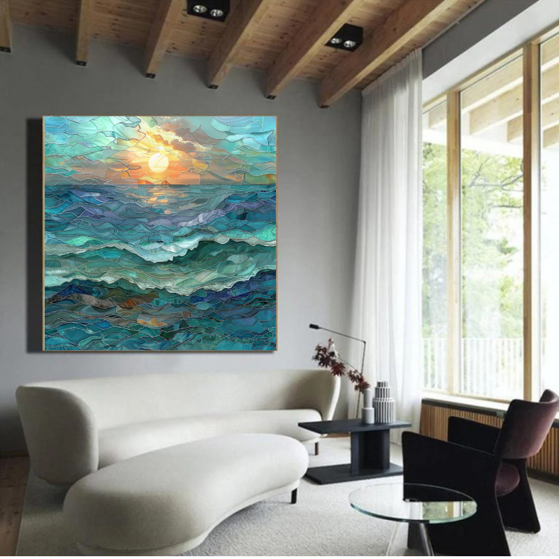 Stained Glass Sunset