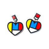 Piet Mondrian Art Earrings