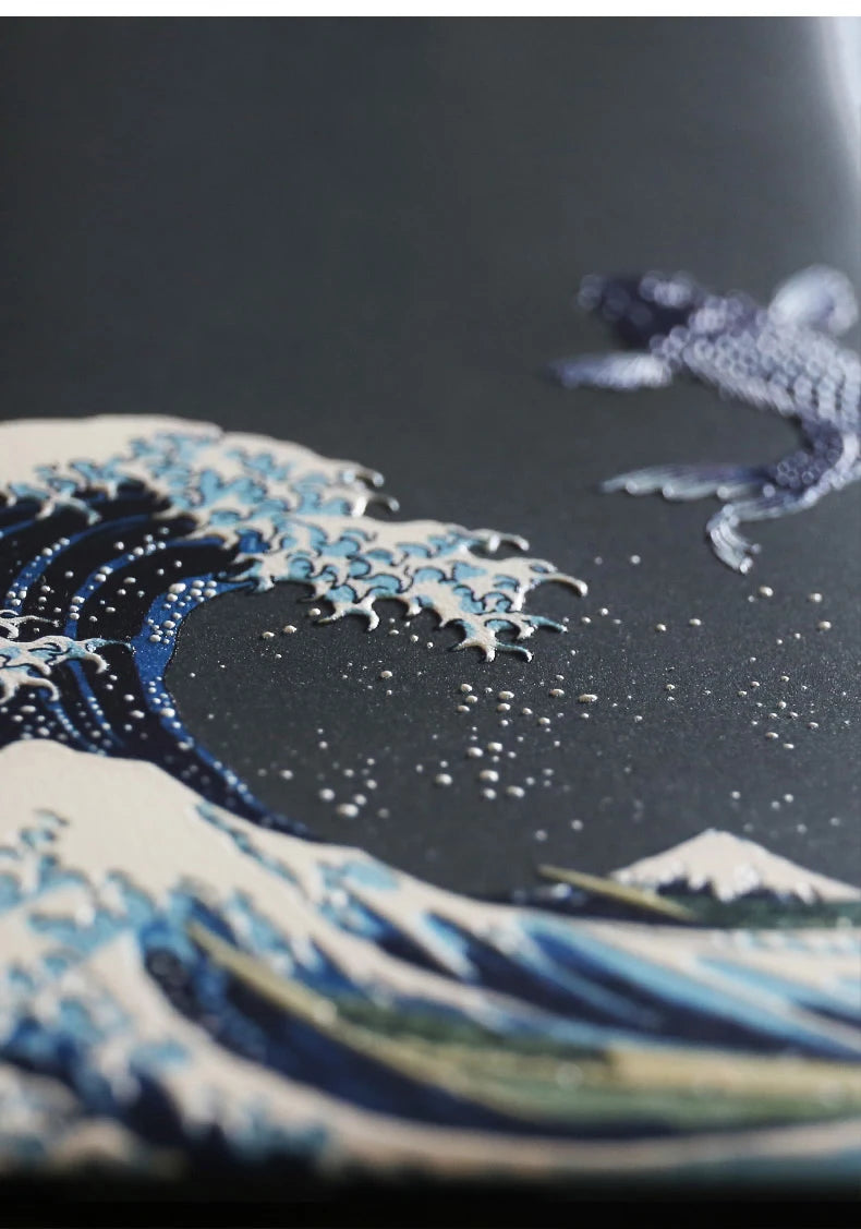 'The Great Wave off Kanagawa' IEmbossed Cases