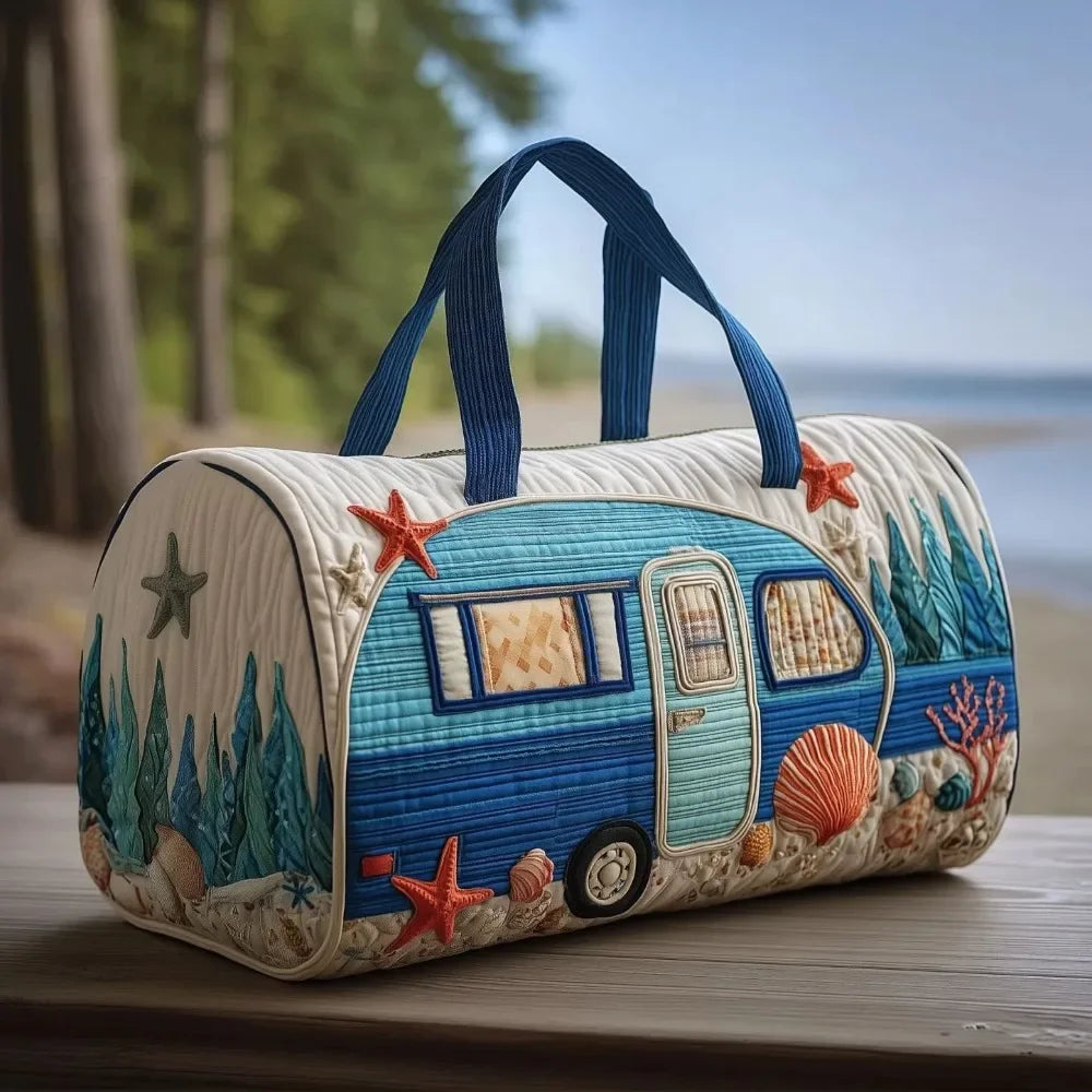 Hippie Van Quilted Duffle Bags