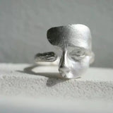 Unique Abstract Face Ring