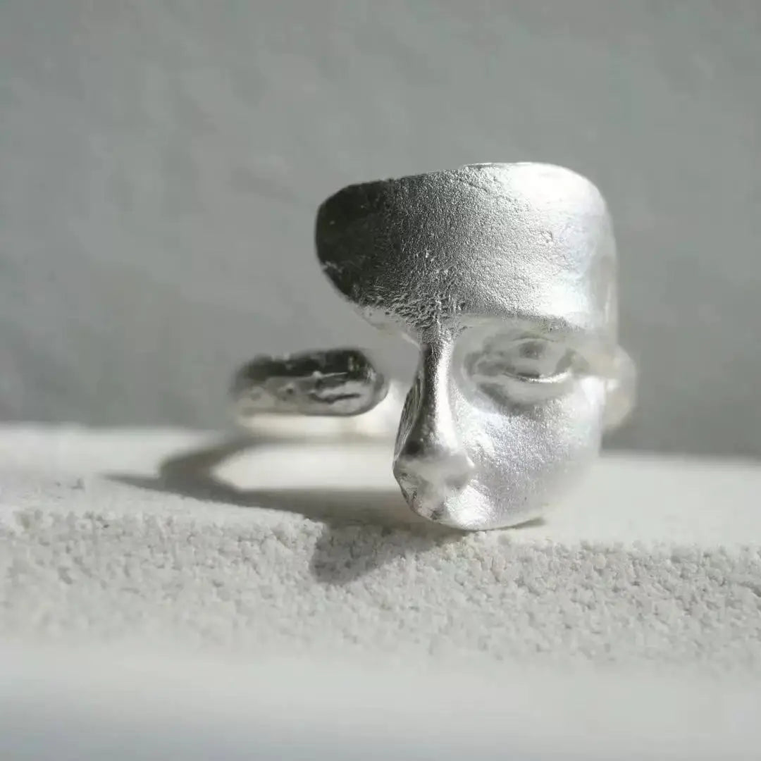 Unique Abstract Face Ring