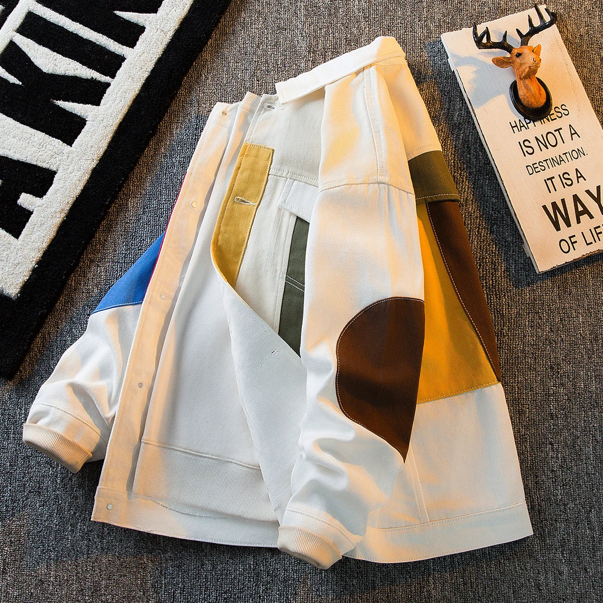 Geometric Abstract Oversized Jacket