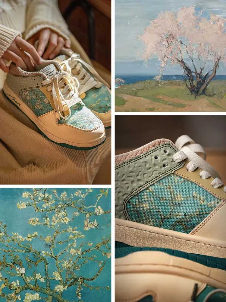 Almond Blossoms inspired Sneakers