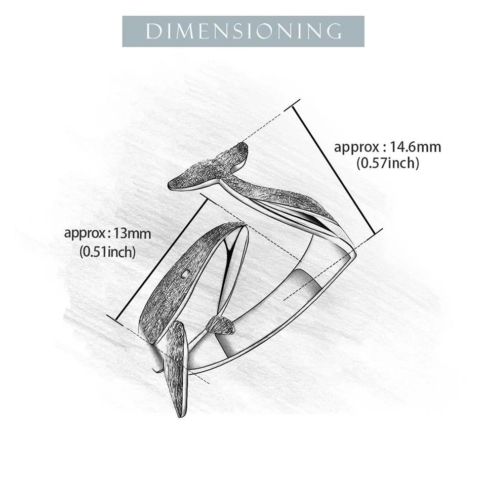 Whale adjustable Ring