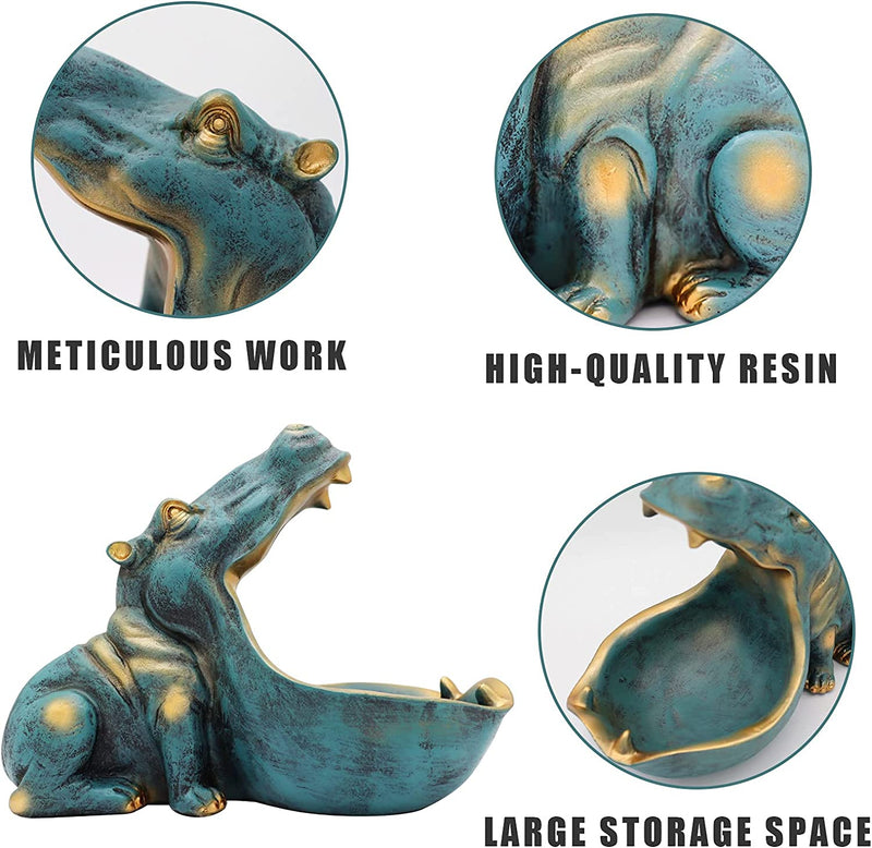 Functional Decor Hippo Figurine