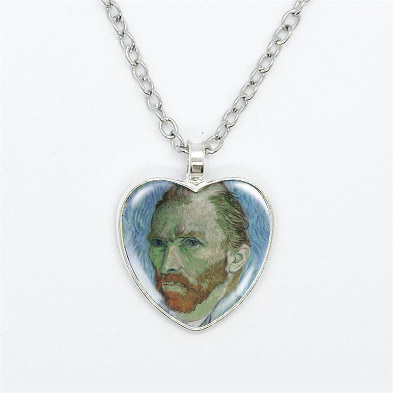 Van Gogh Art Heart Pendant