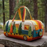 Hippie Van Quilted Duffle Bags