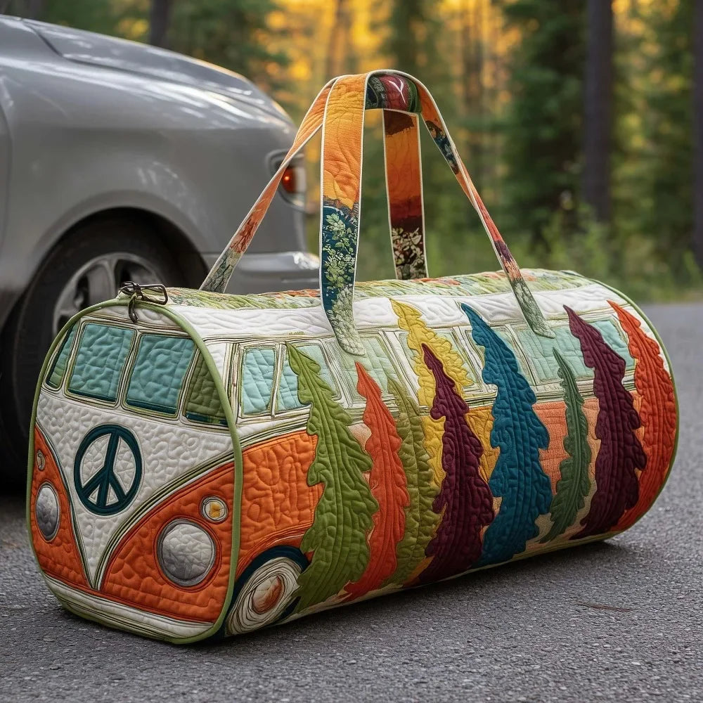 Hippie Van Quilted Duffle Bags