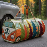 Hippie Van Quilted Duffle Bags