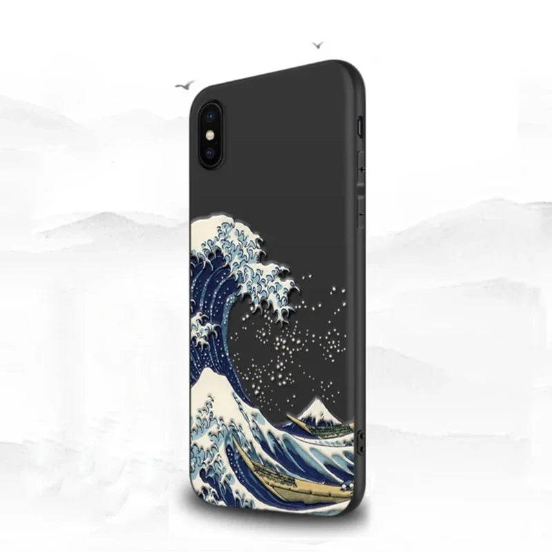 'The Great Wave off Kanagawa' IEmbossed Cases