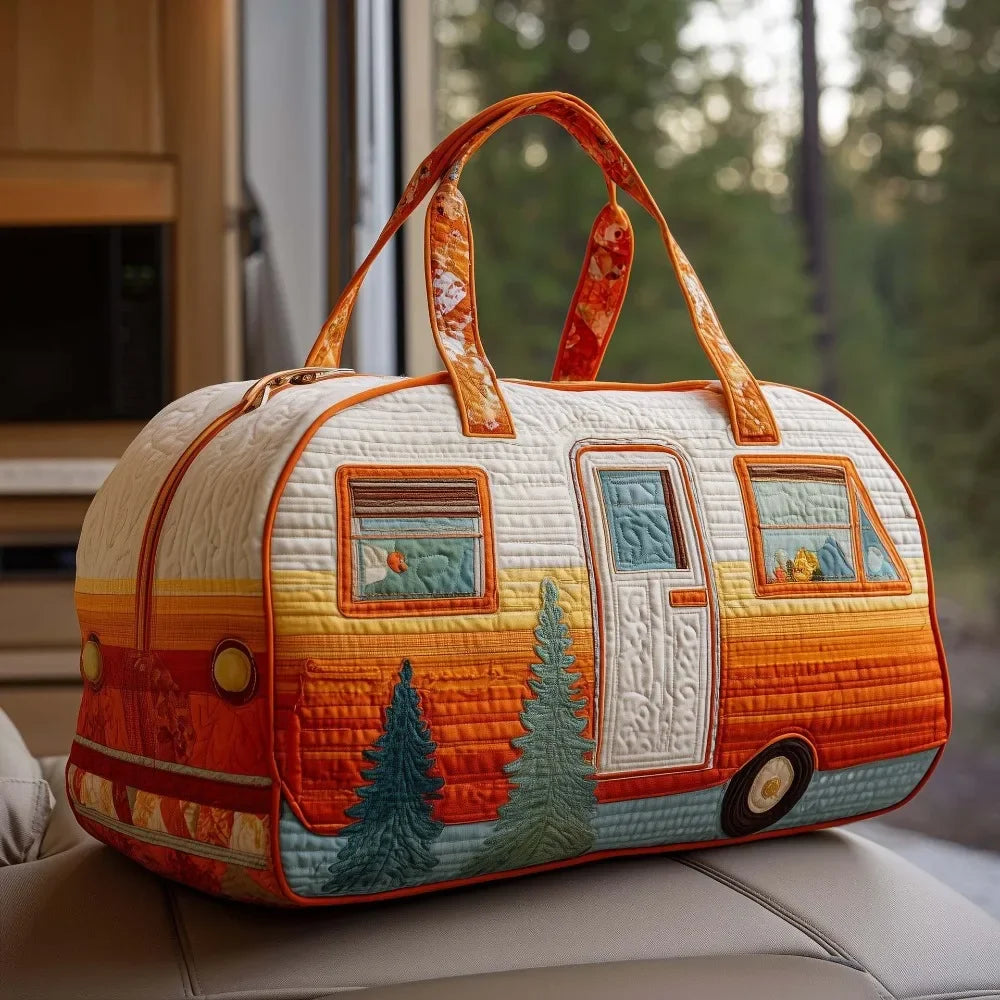 Hippie Van Quilted Duffle Bags