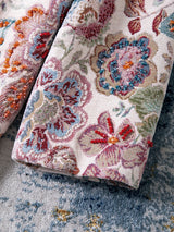 Floral Elegance Beaded Jacquard Coat