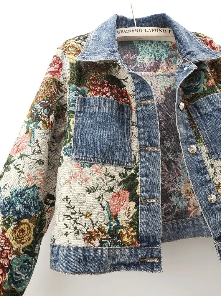 Hayley Floral Denim Jacket