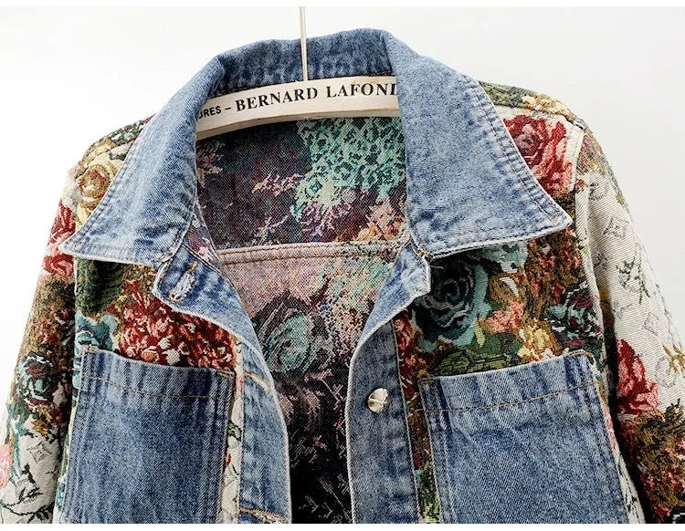 Hayley Floral Denim Jacket