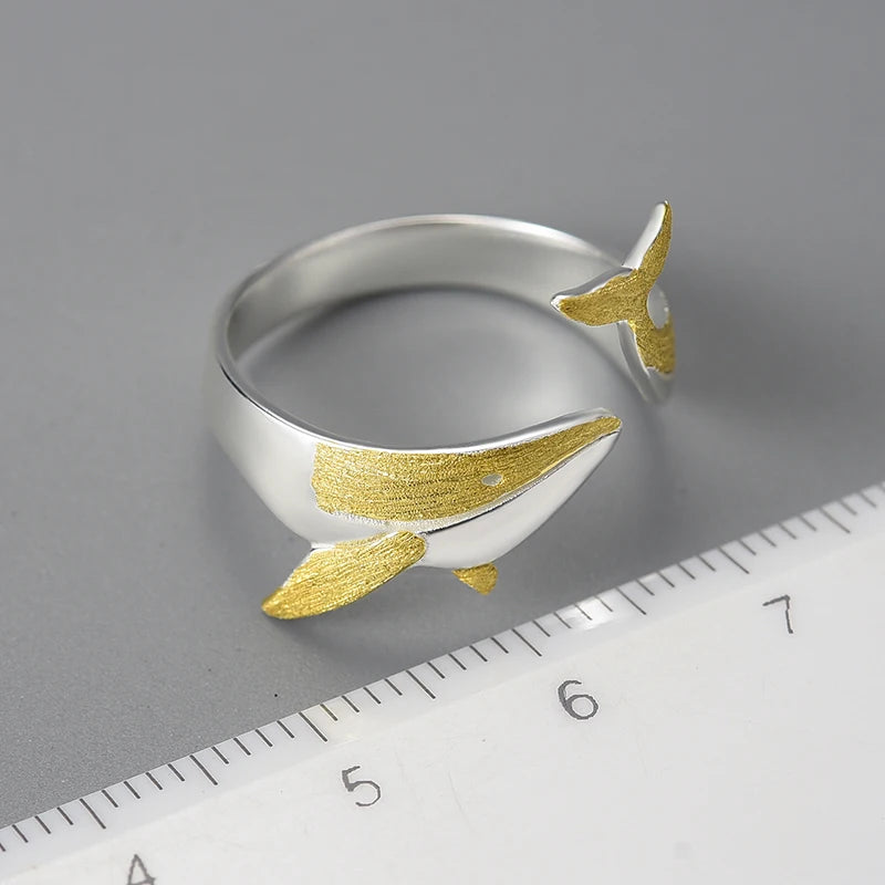 Whale adjustable Ring