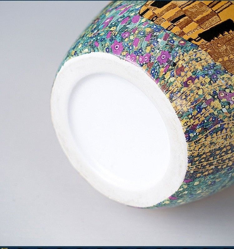 Gustav Klimt Kiss Ceramic Vase