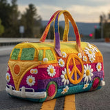 Hippie Van Quilted Duffle Bags