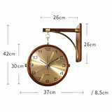 Modern Double Sided Wall Clock