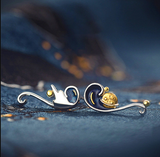 The Starry Night Silver Earrings