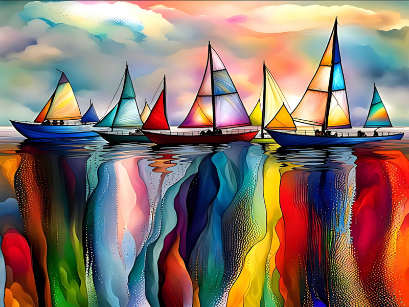 Sailing Boats (Landscape)