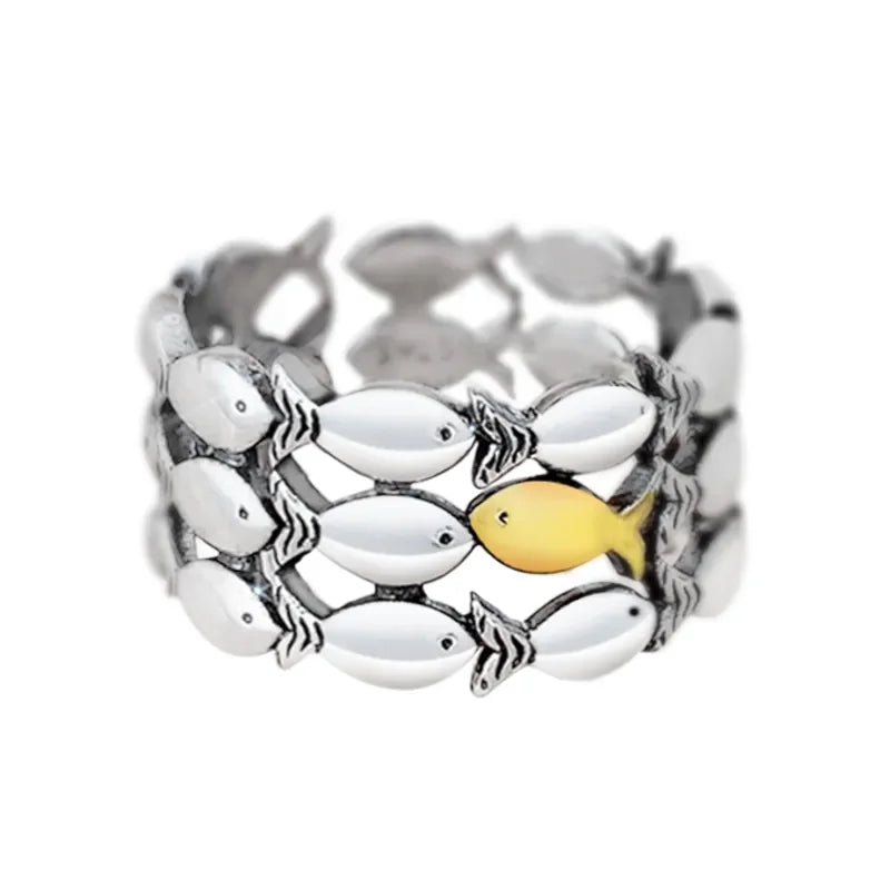 Keyler Fish Rings Fish Rings – Against The Current | Unique Art Jewelry – PAP Art Store