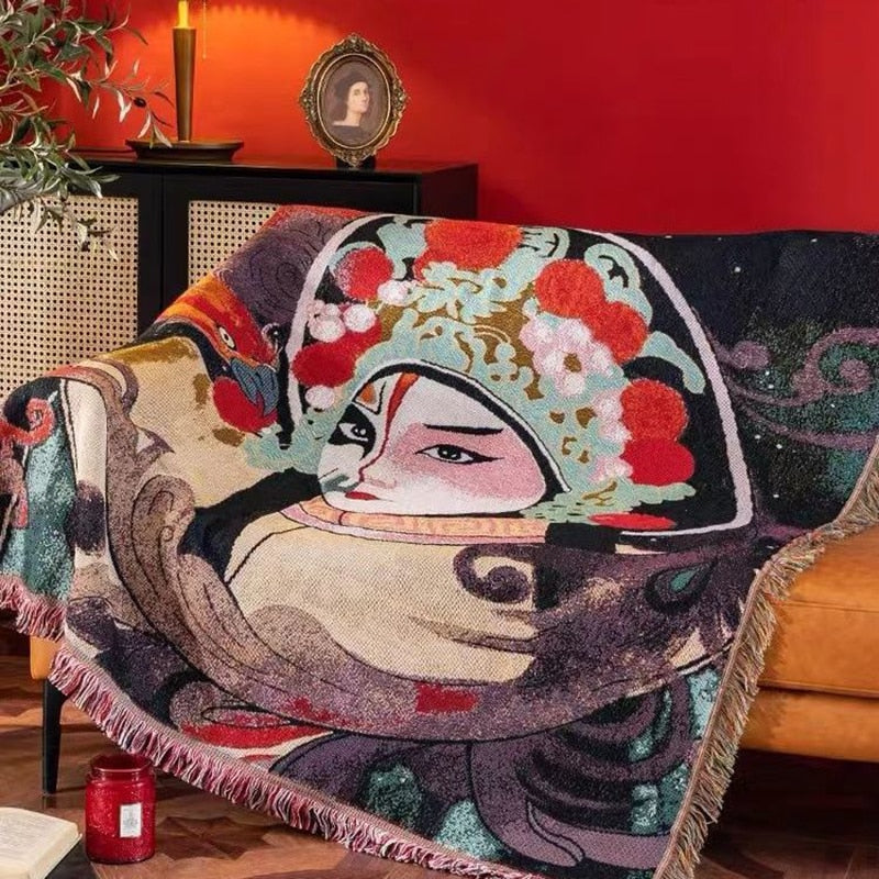 World Famous Artworks Sofa Blanket/tapestry