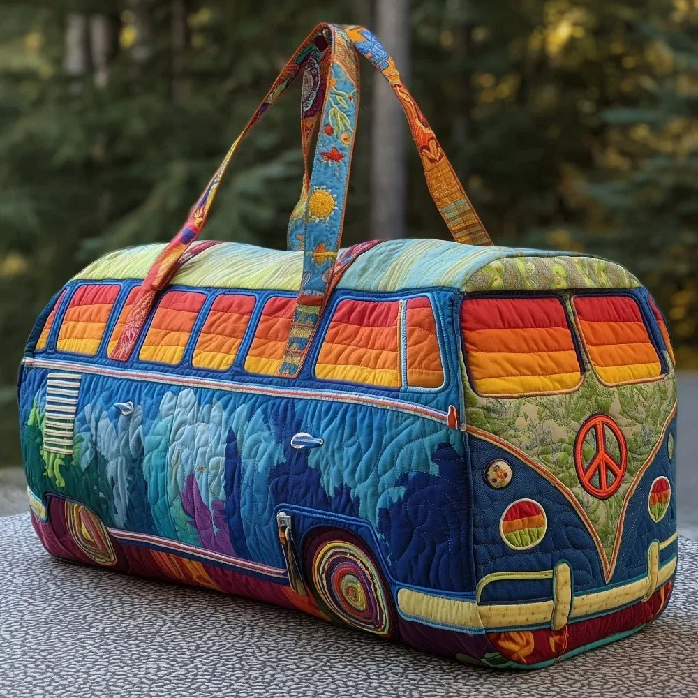 Hippie Van Quilted Duffle Bags