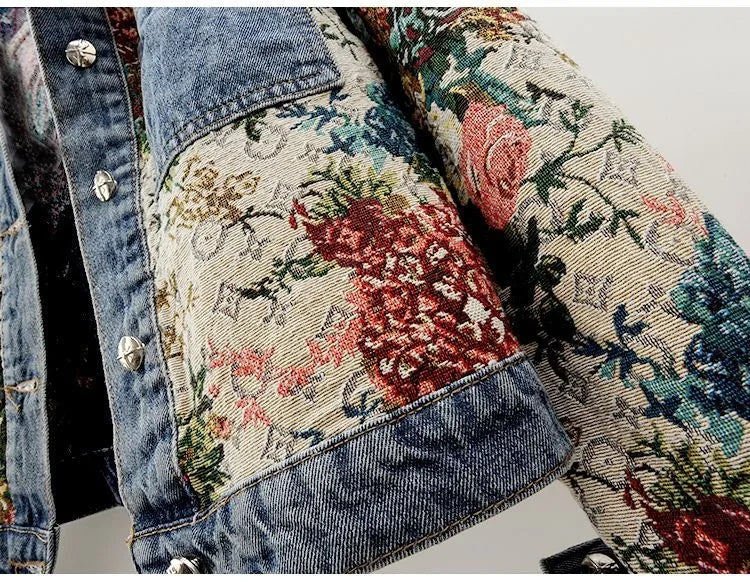 Hayley Floral Denim Jacket
