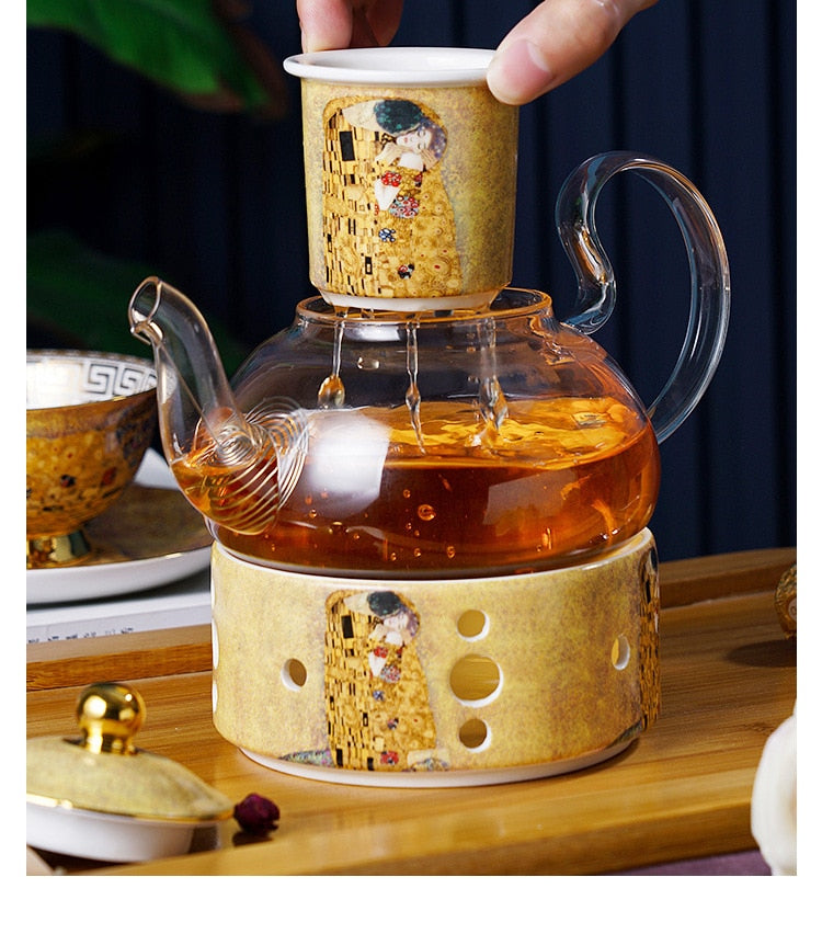 Luxury Gustav Klimt Bone China Coffee Set