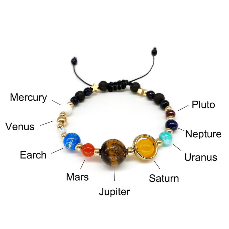 Universe Bracelet – Solar System Stone Bracelet