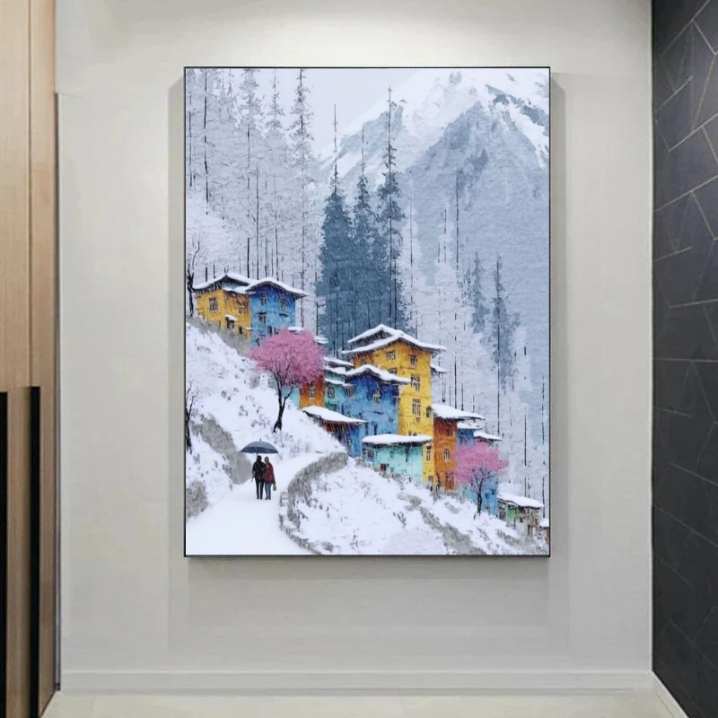 Color on the Snowy Slope