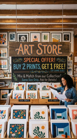 “Love 2 Prints? Get the 3rd FREE!”