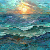 Stained Glass Sunset