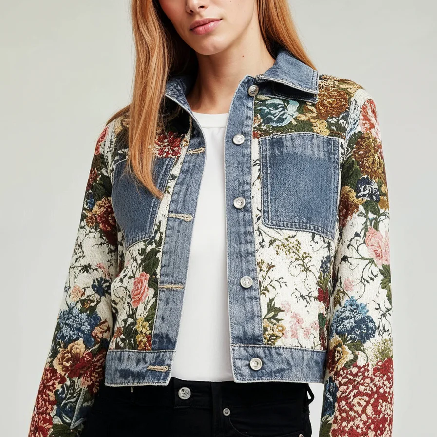 Hayley Floral Denim Jacket