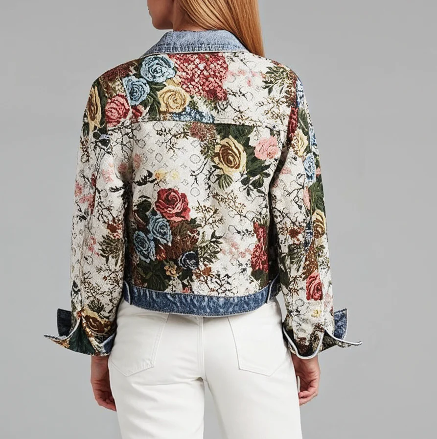 Hayley Floral Denim Jacket