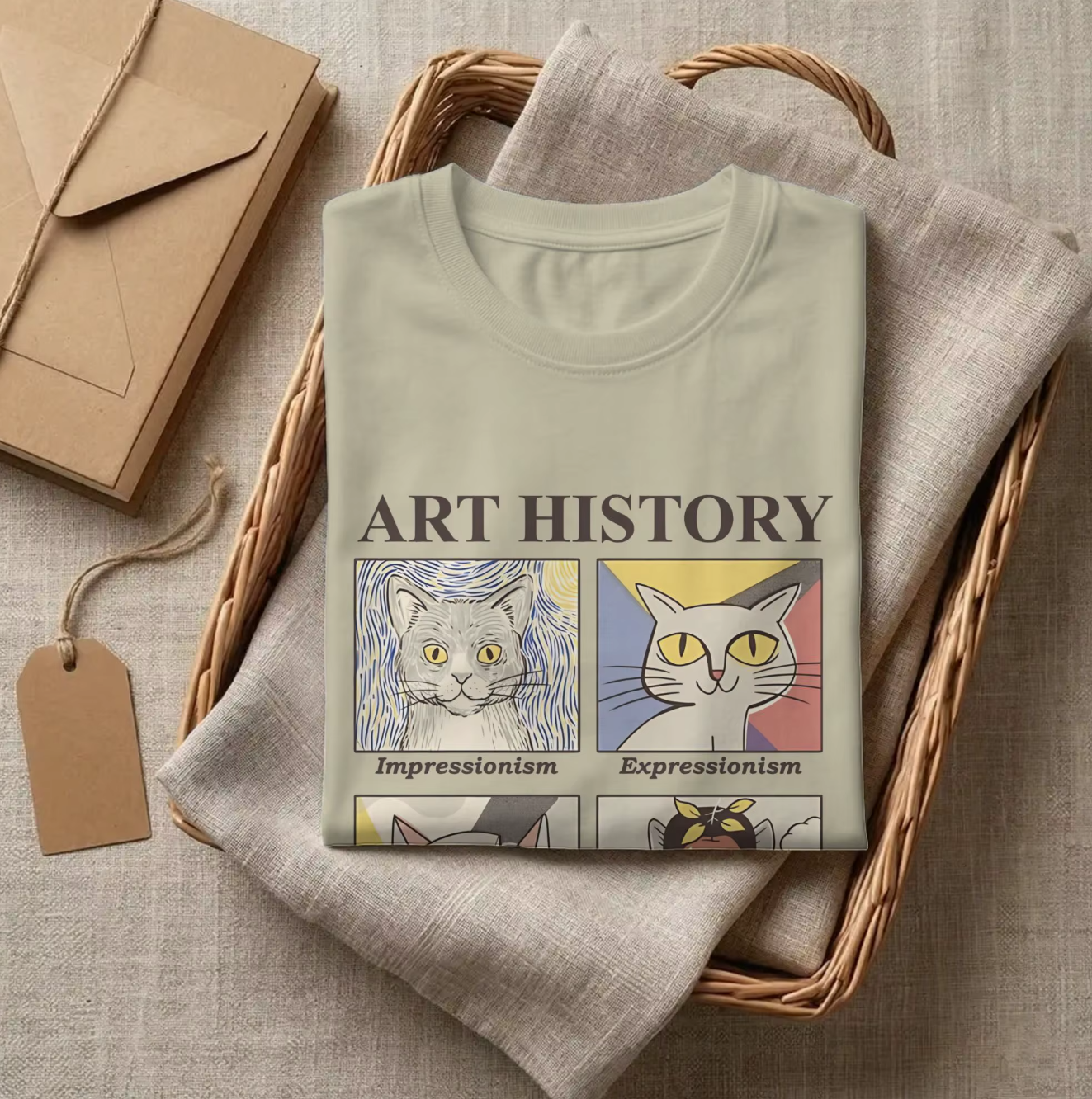 Art History Cat Funny T Shirt