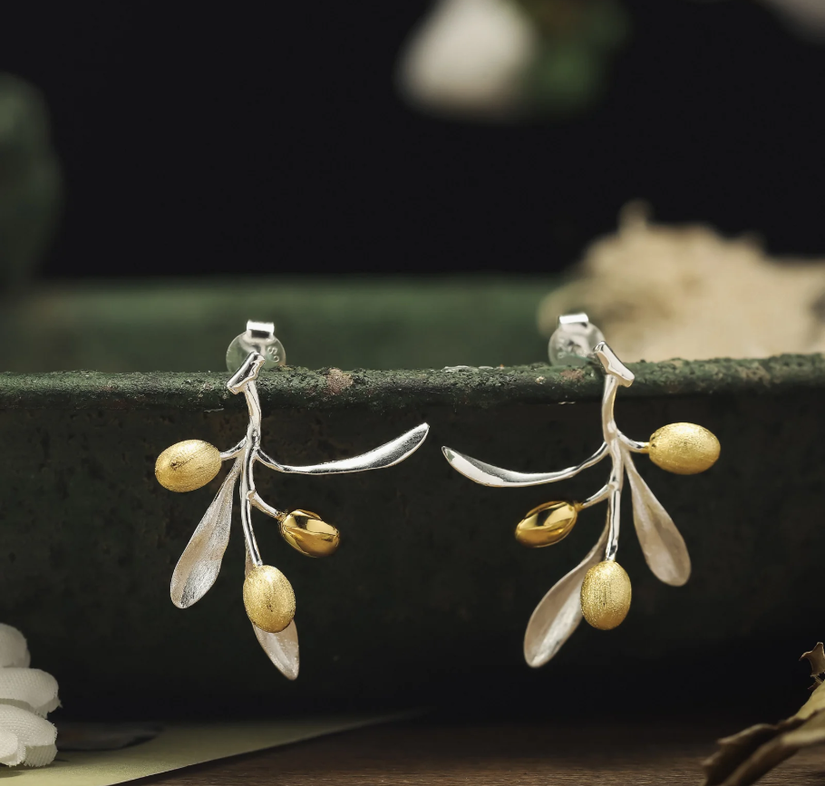 Olive Branch Earrings