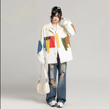 Geometric Abstract Oversized Jacket