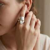 Unique Abstract Face Ring