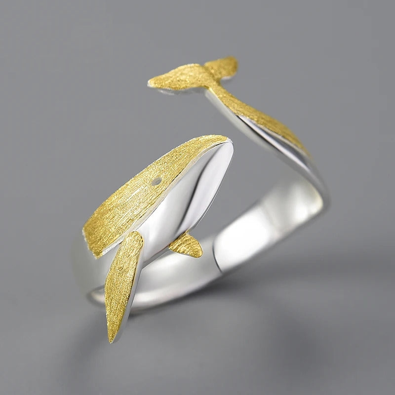 Whale adjustable Ring