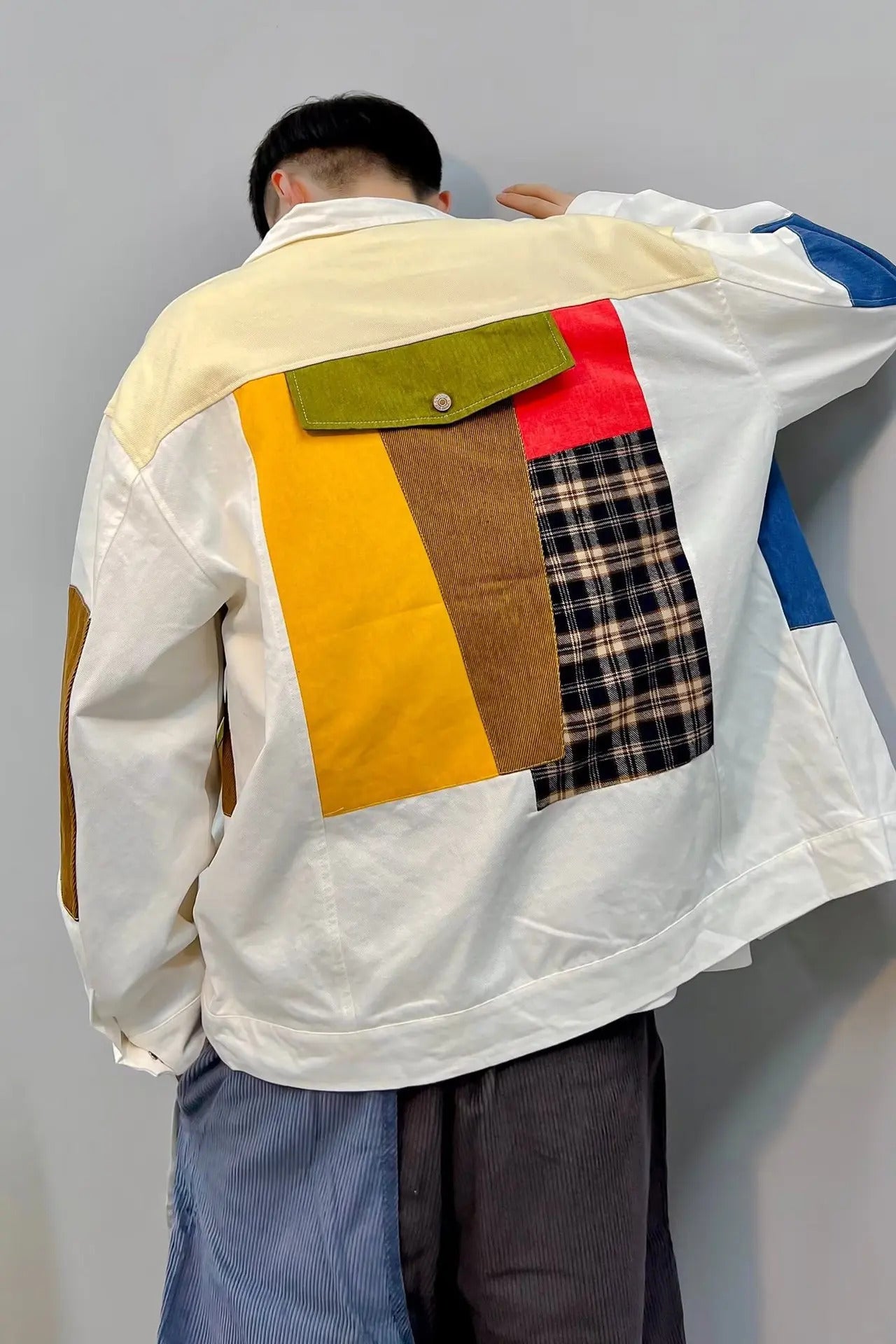 Geometric Abstract Oversized Jacket